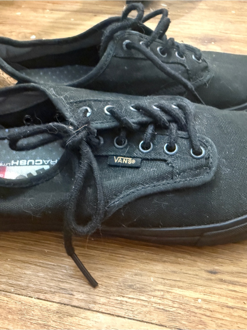 Vans Black Canvas Low-Top Sneakers